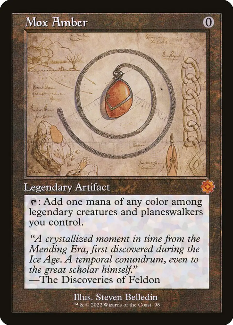 Mox Amber (Retro Frame) | Inglés | NM | BRR 1