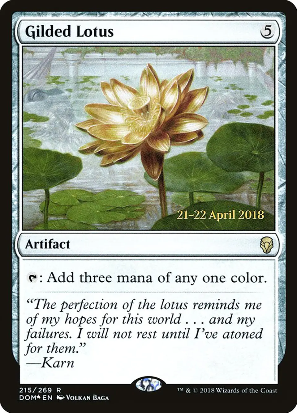Gilded Lotus (Launch foil) | Español | NM | PDOM 1