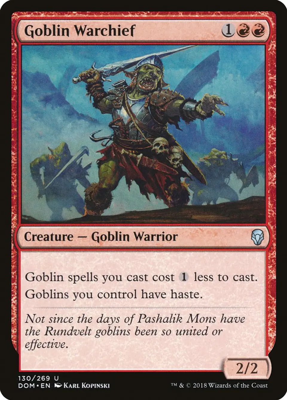 Goblin Warchief | Inglés | NM | DOM 1