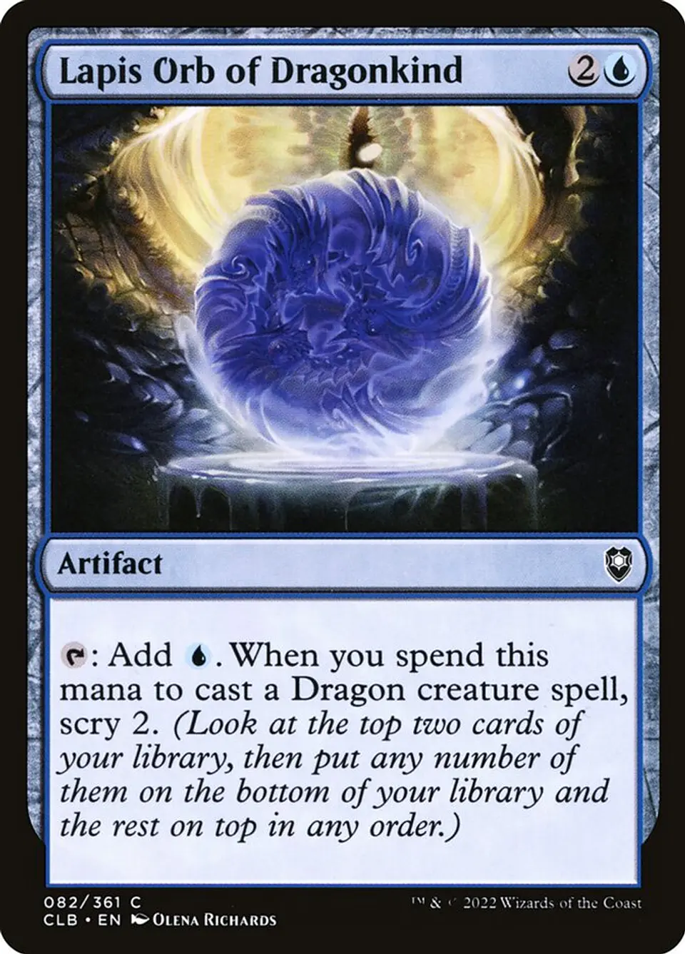 Lapis Orb of Dragonkind | Inglés | NM | CLB 1