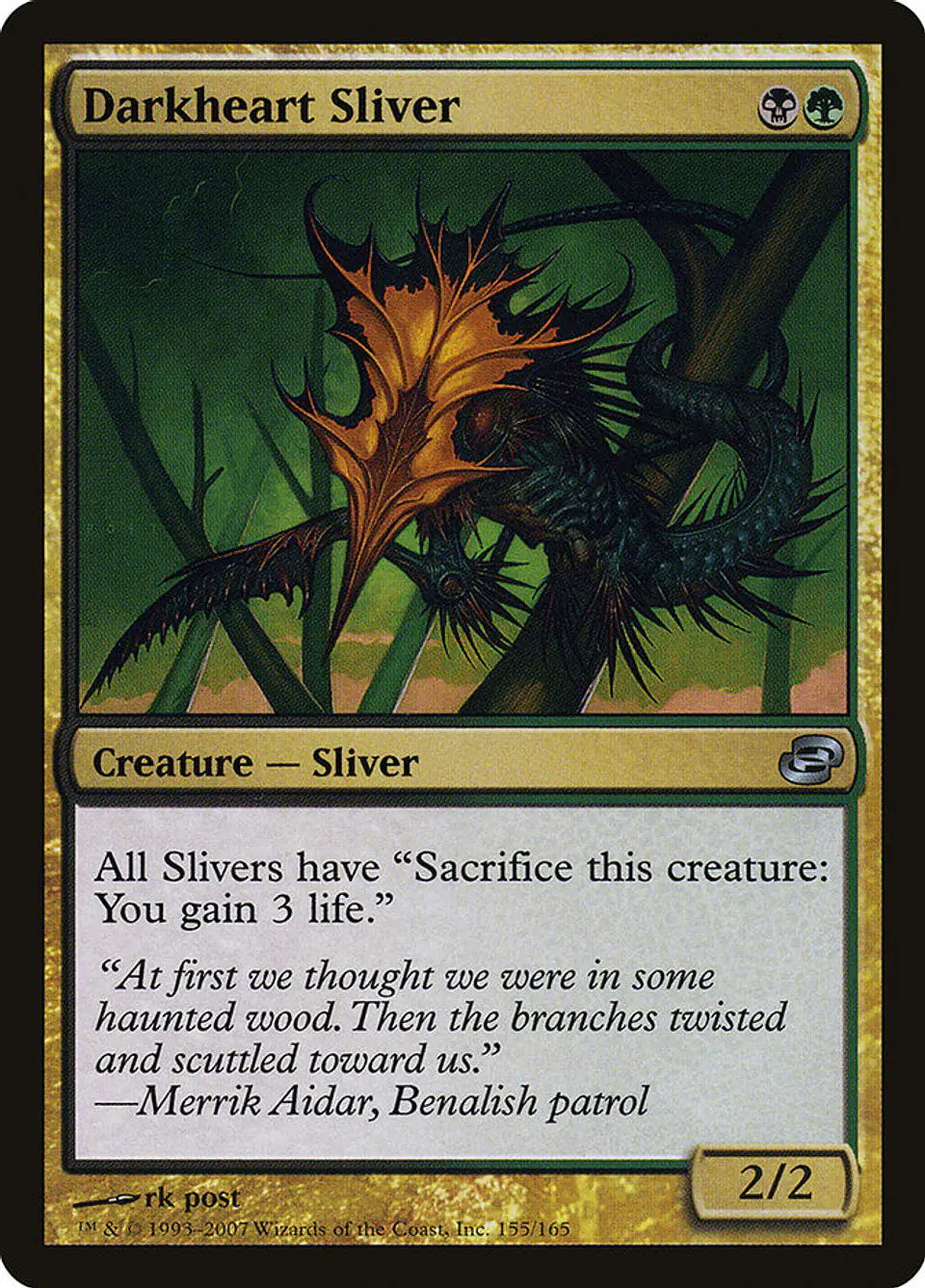 Darkheart Sliver | Español | NM | PLC 1