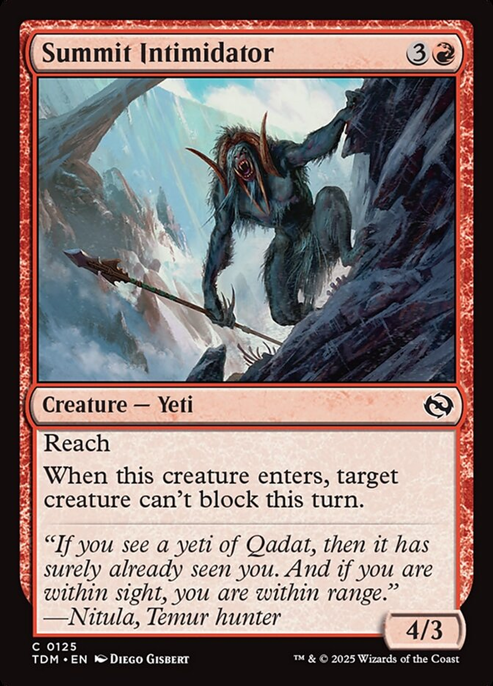 Summit Intimidator (foil) | Inglés | NM | TDM 1