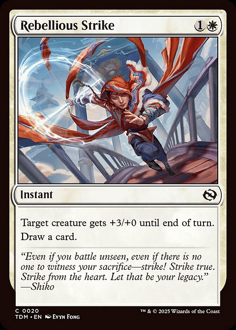 Rebellious Strike (foil) | Español | NM | TDM