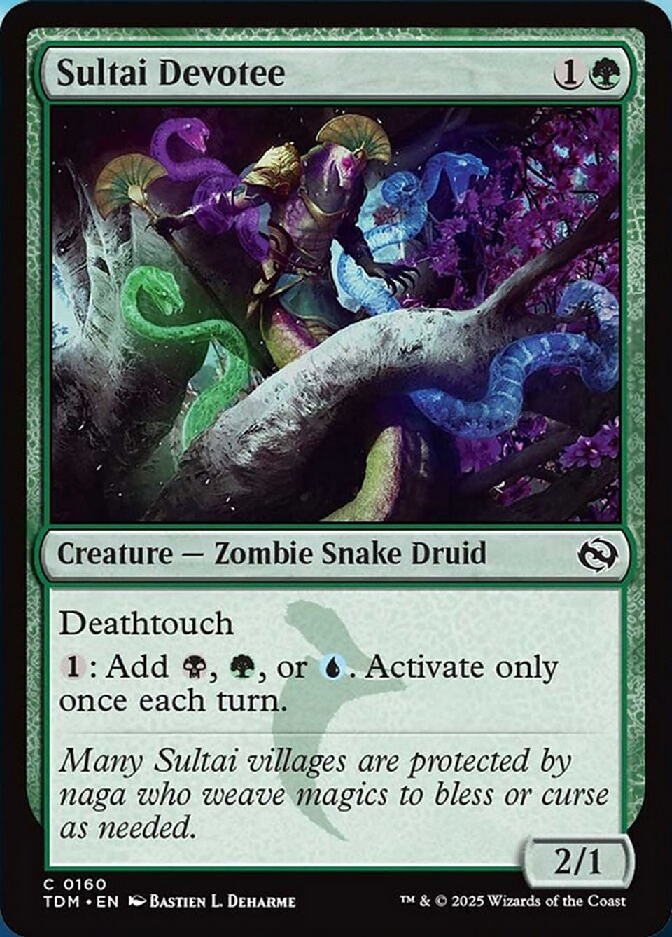 Sultai Devotee (foil) | Español | NM | TDM 1