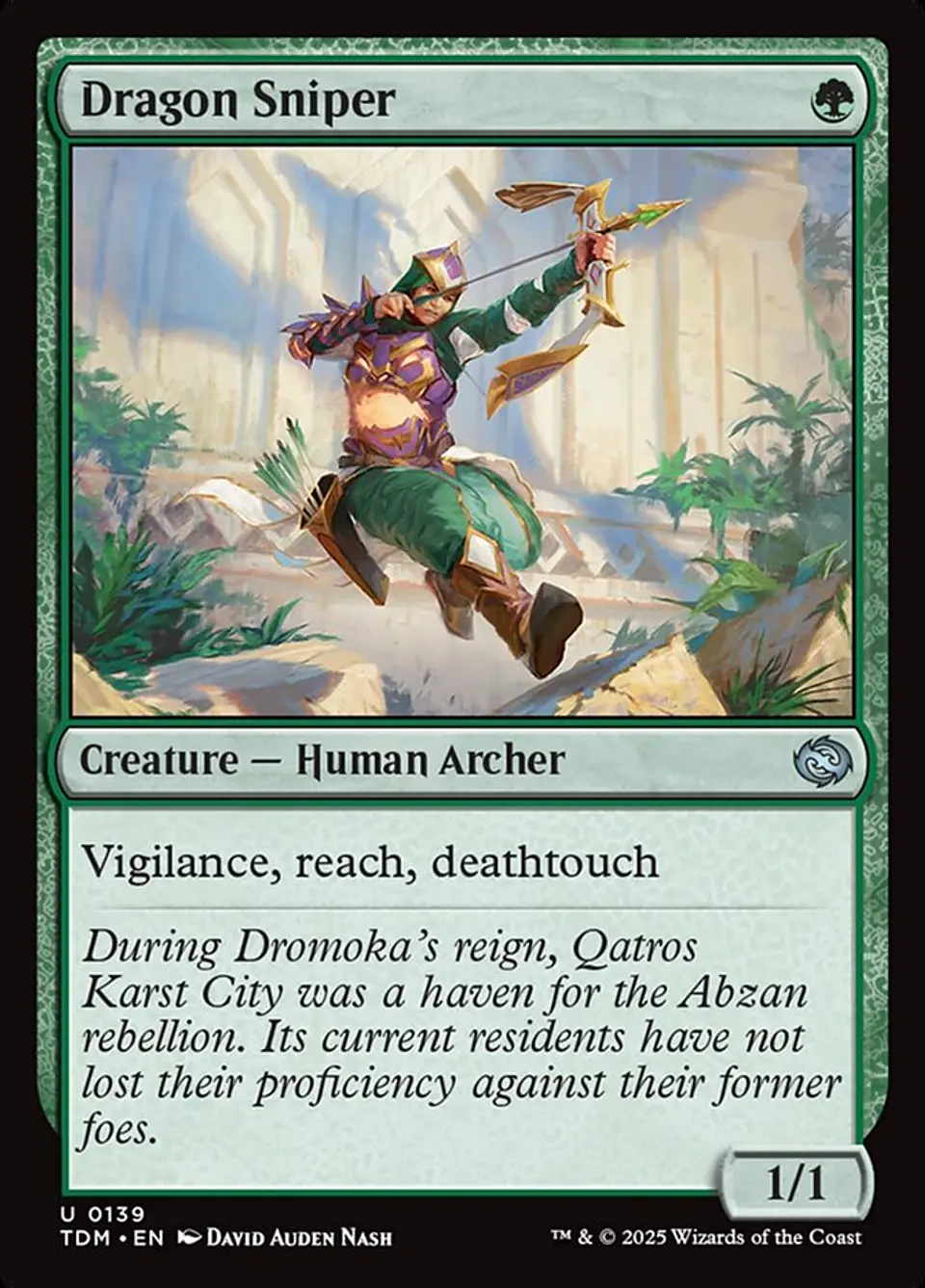 Dragon Sniper (foil) | Inglés | NM | TDM 1