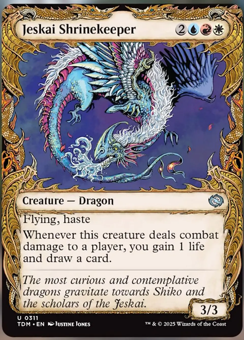 Jeskai Shrinekeeper (Showcase foil) | Inglés | NM | TDM 1