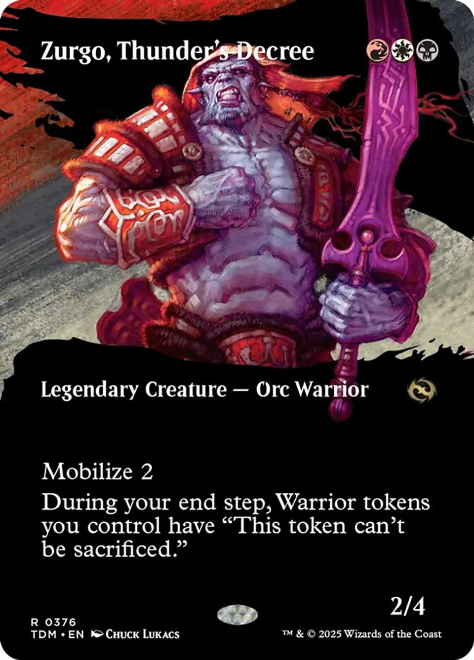 Zurgo, Thunder's Decree (Showcase foil) | Inglés | NM | TDM 1