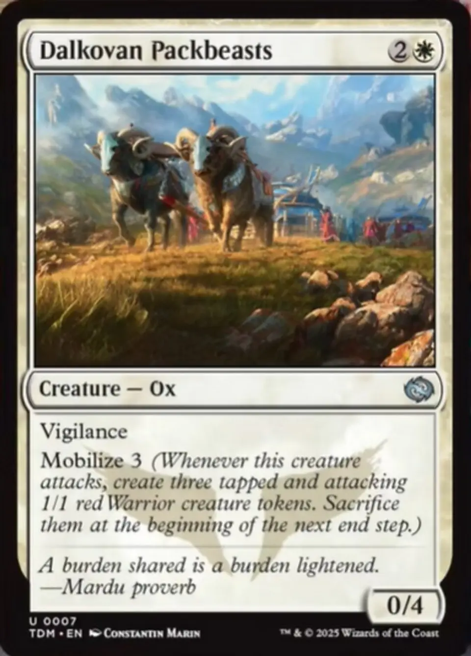 Dalkovan Packbeasts (foil) | Inglés | NM | TDM 1