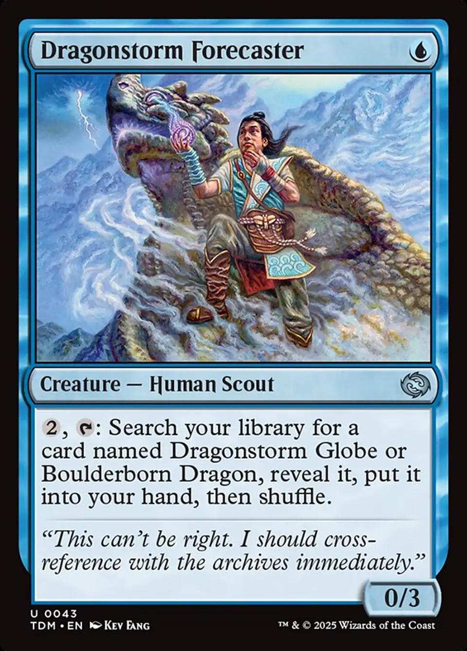 Dragonstorm Forecaster (foil) | Inglés | NM | TDM 1