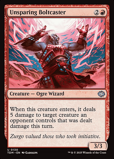 Unsparing Boltcaster (foil) | Inglés | NM | TDM