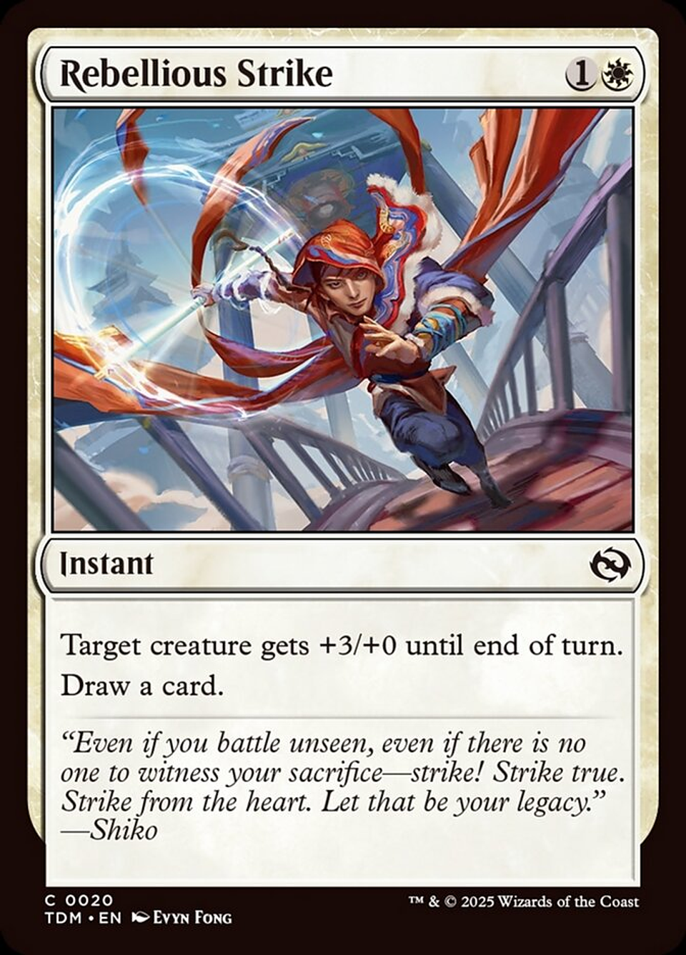 Rebellious Strike (foil) | Inglés | NM | TDM 1