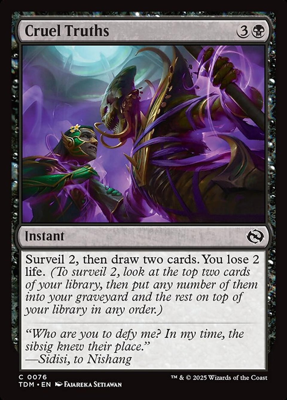 Cruel Truths (foil) | Inglés | NM | TDM 1