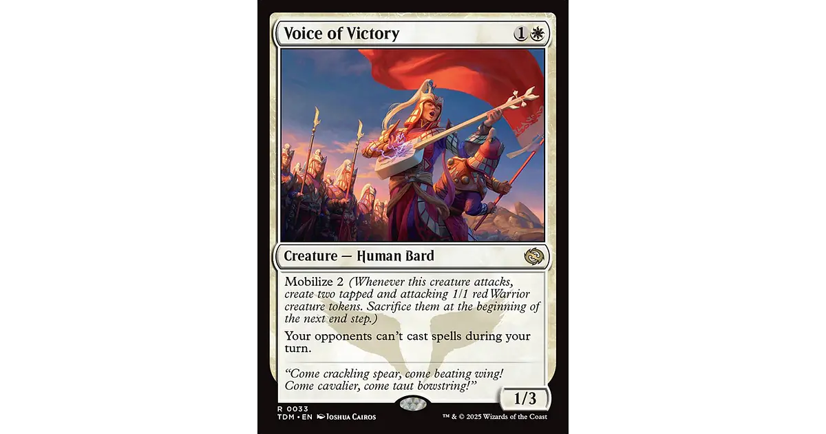 MTG 勝利の楽士/Voice of Victory　4枚セット　英語 勝利の楽士 【英語】4枚セット - メルカリ