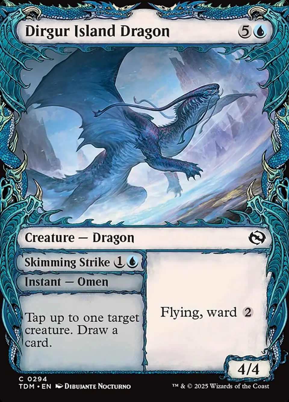 Dirgur Island Dragon // Skimming Strike (Showcase foil) | Inglés | NM | TDM 1