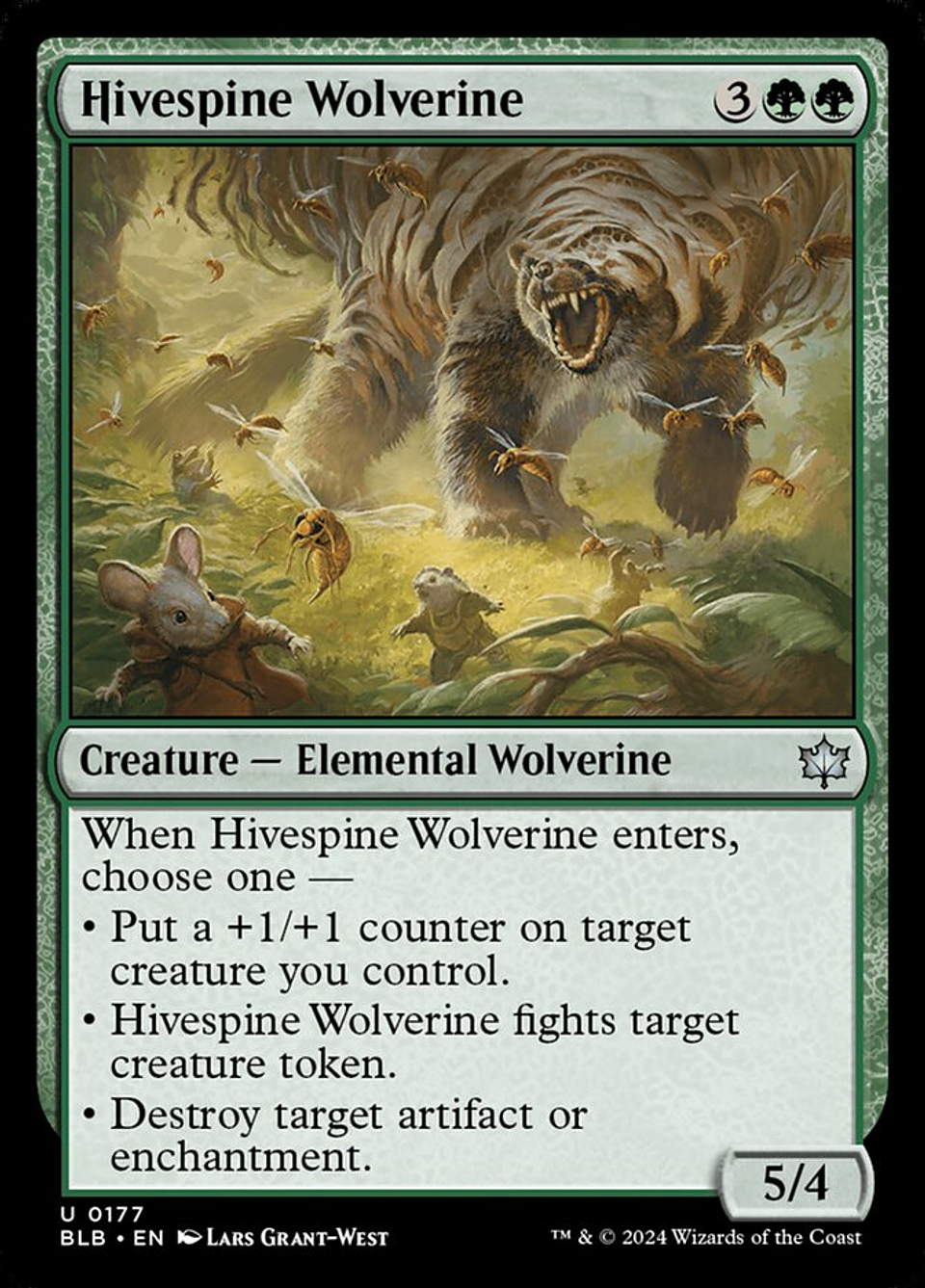 Hivespine Wolverine | Español | NM | BLB 1