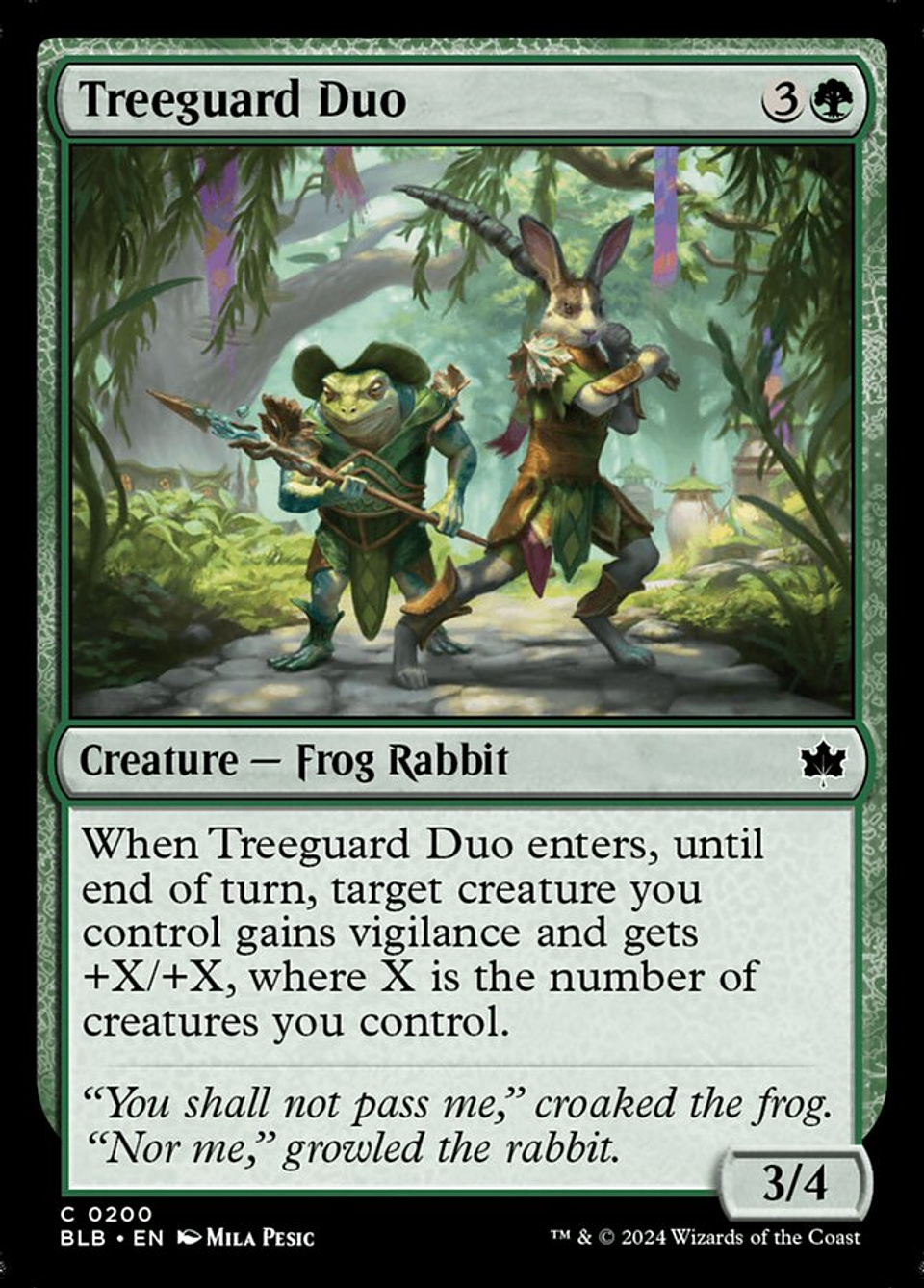 Treeguard Duo (foil) | Español | NM | BLB 1