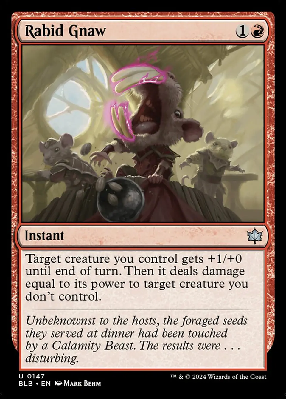 Rabid Gnaw | Inglés | NM | BLB 1