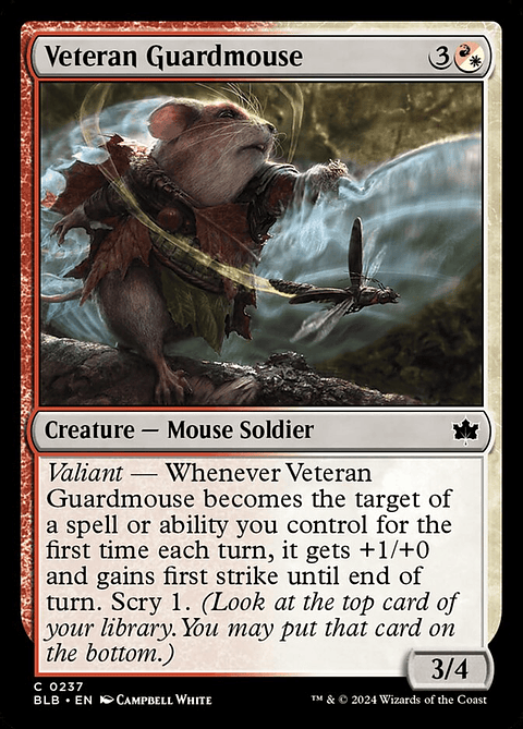 Veteran Guardmouse (foil) | Español | NM | BLB