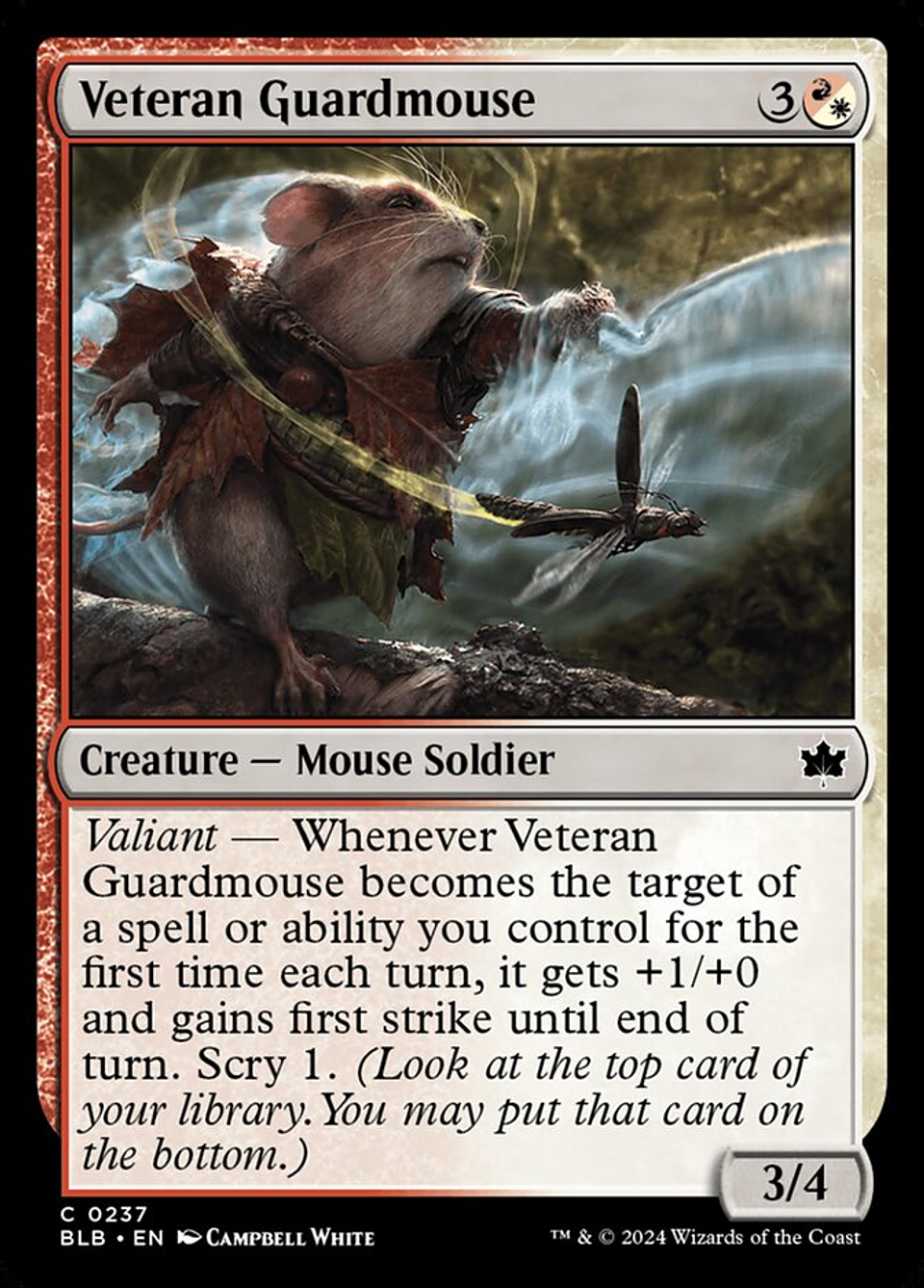 Veteran Guardmouse (foil) | Español | NM | BLB 1