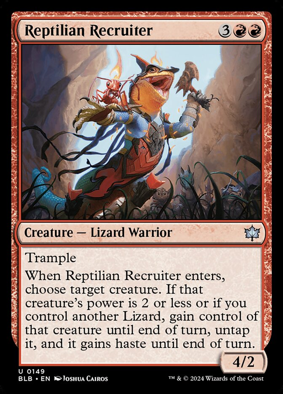 Reptilian Recruiter | Español | NM | BLB 1