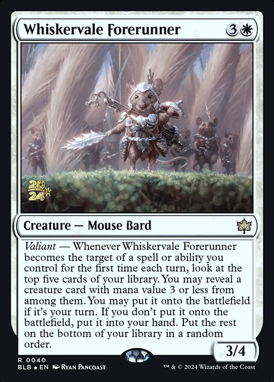 Whiskervale Forerunner (Launch foil) | Español | NM | PBLB 1