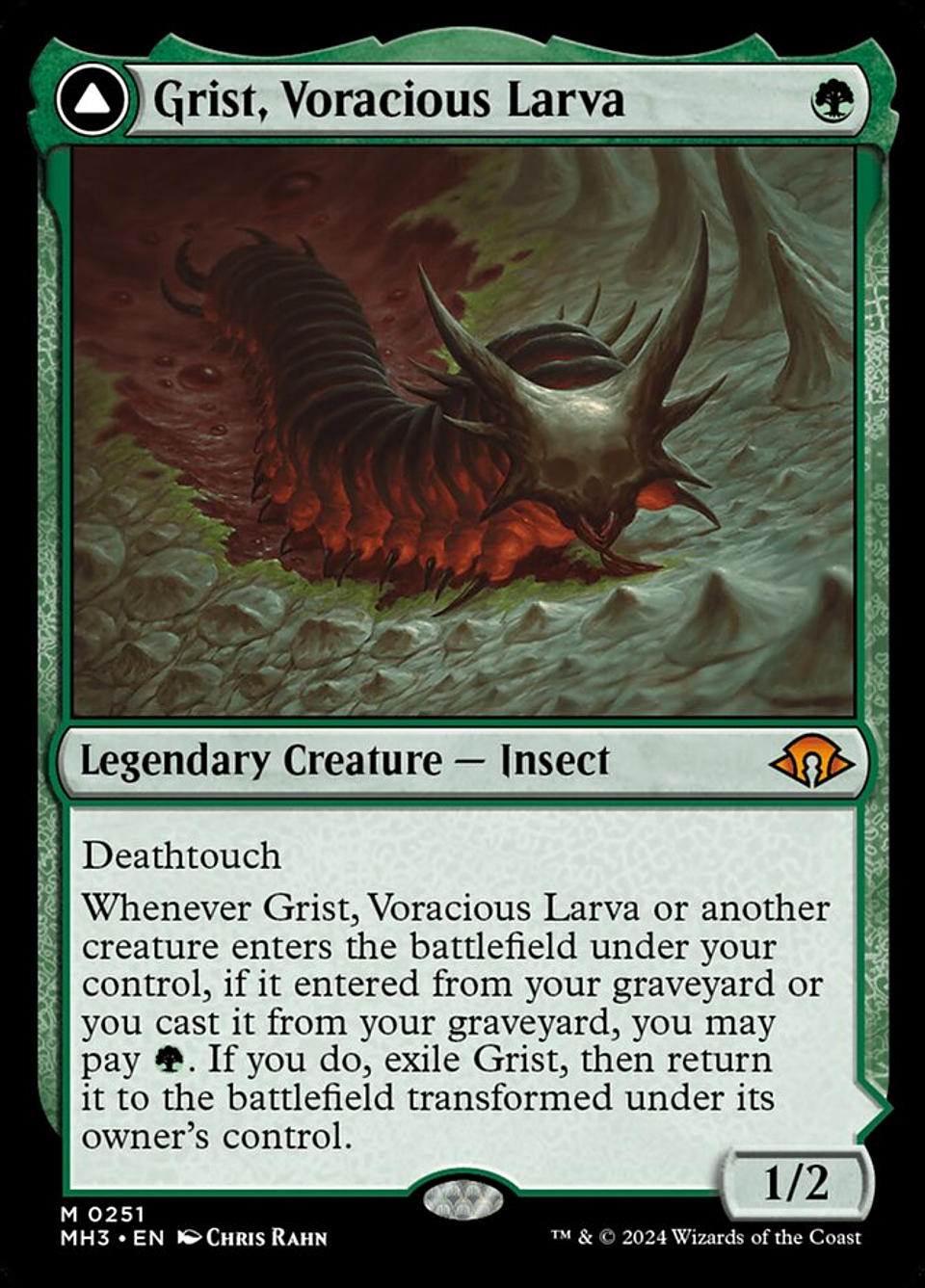 Grist, Voracious Larva // Grist, the Plague Swarm | Inglés | NM | MH3 1