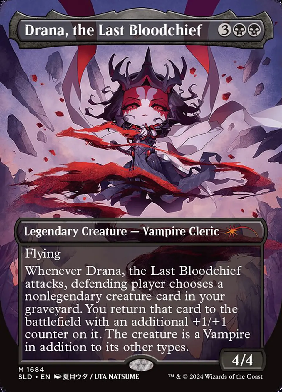 Drana, the Last Bloodchief (Borderless foil) | Inglés | NM | SLD 1