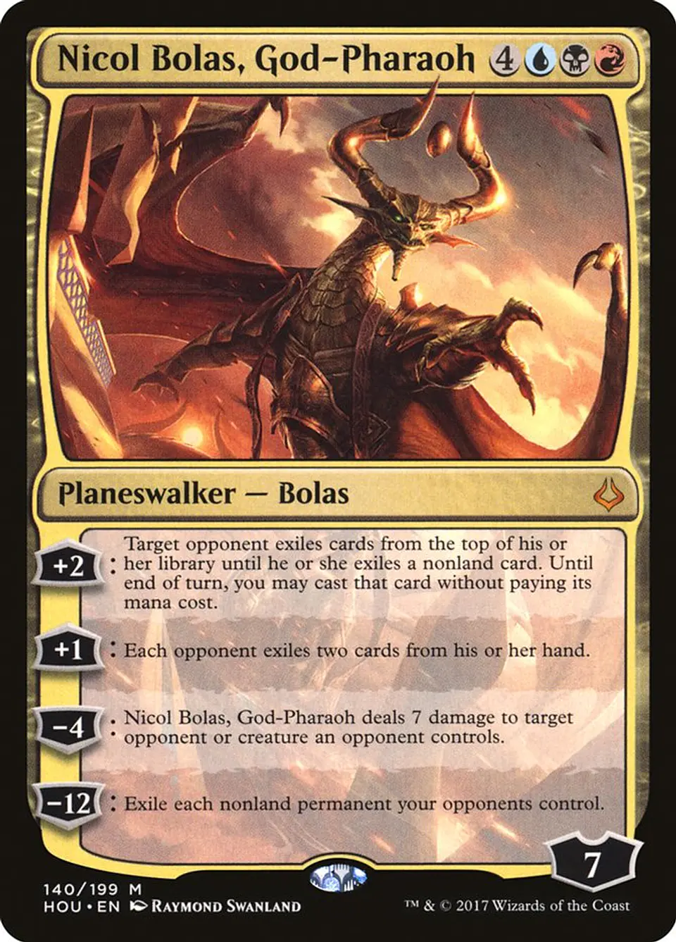 Nicol Bolas, God-Pharaoh | Español | NM | HOU 1