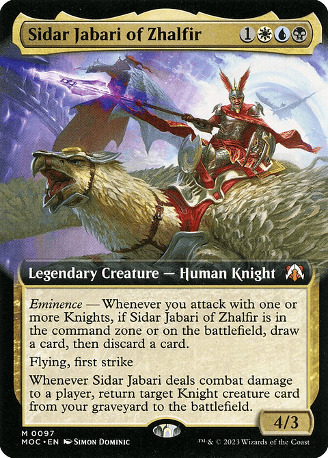 Sidar Jabari of Zhalfir (Extended Art) | Inglés | NM | MOC
