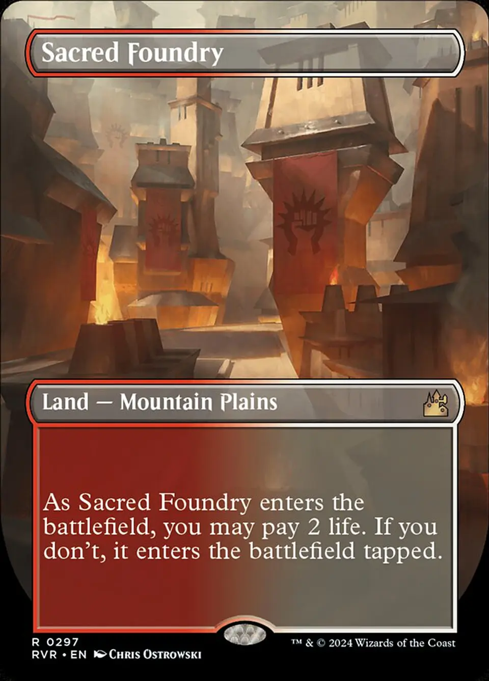 Sacred Foundry (Borderless) | Inglés | NM | RVR 1