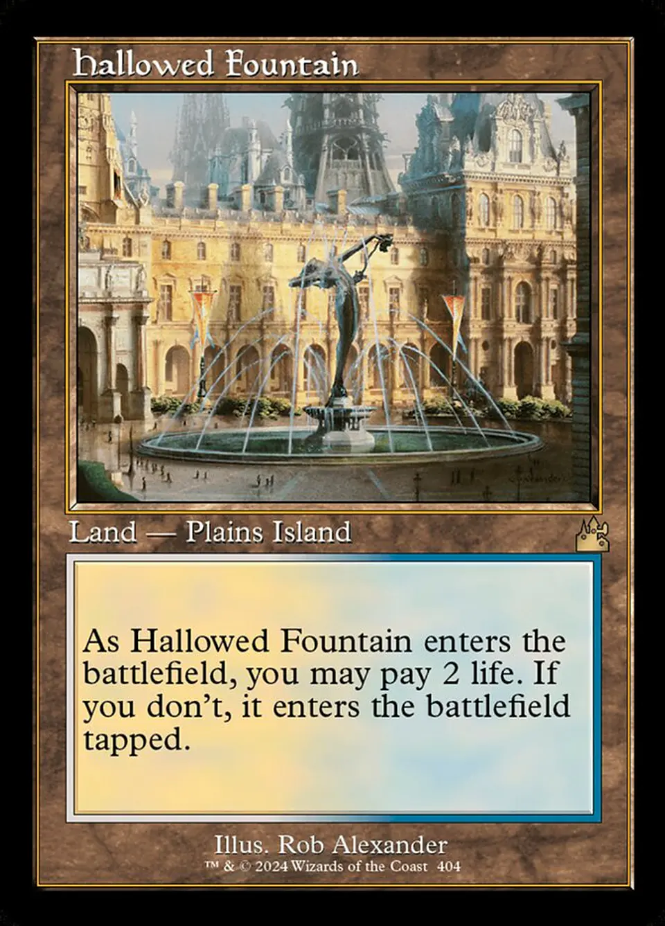 Hallowed Fountain (Retro Frame) | Inglés | NM | RVR 1