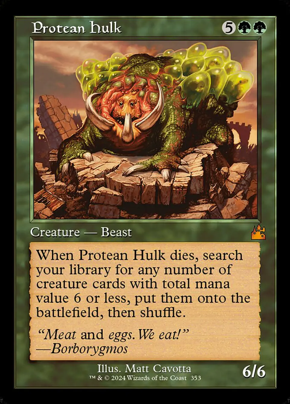 Protean Hulk (Retro Frame) | Inglés | NM | RVR 1