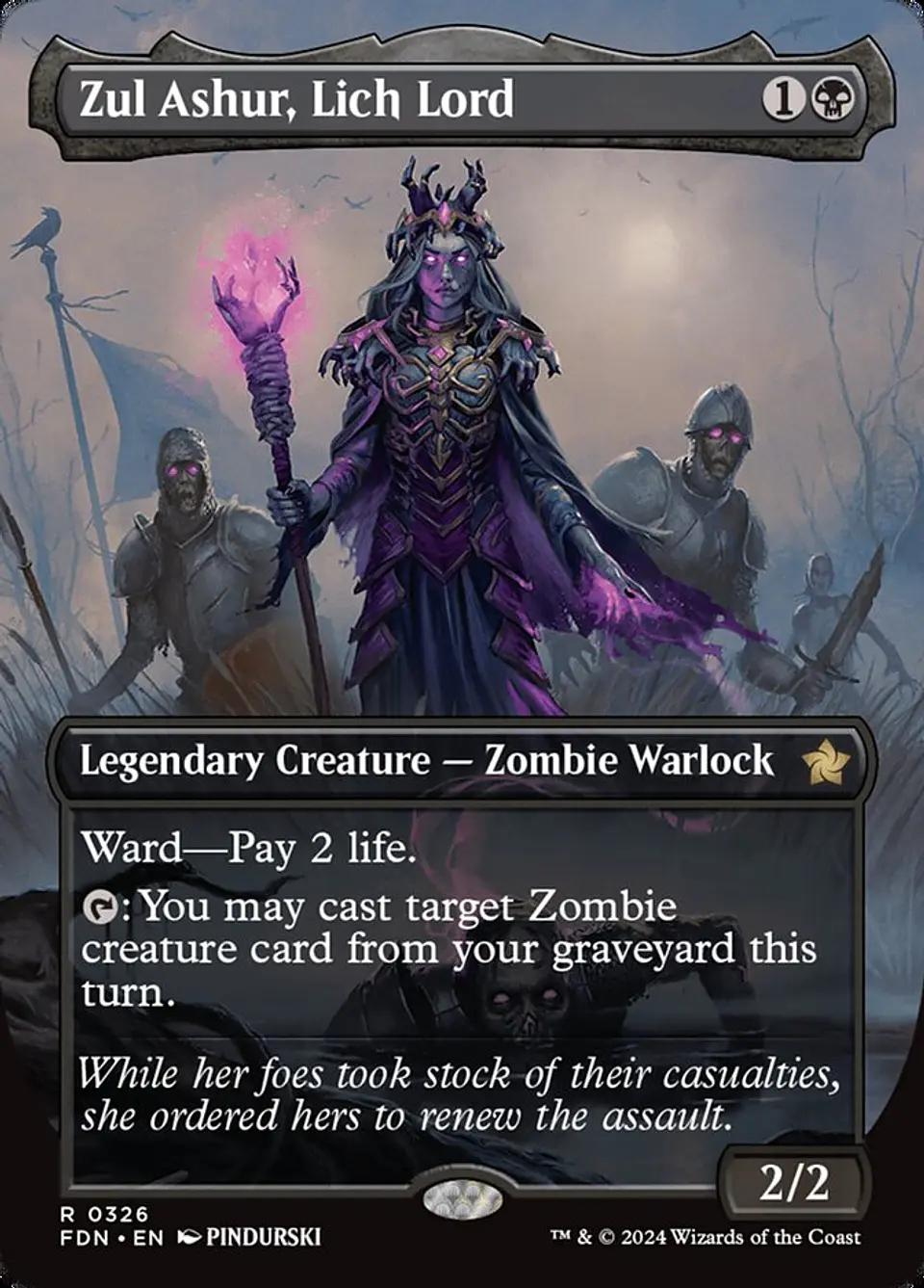 Zul Ashur, Lich Lord (Borderless) | Español | NM | FDN 1
