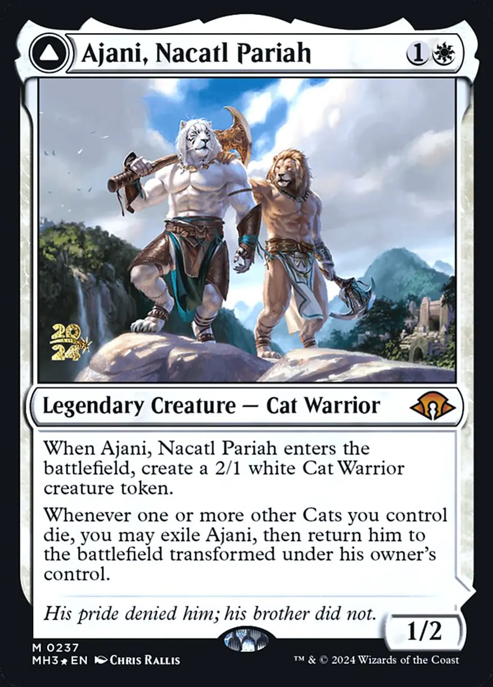 Ajani, Nacatl Pariah // Ajani, Nacatl Avenger (Launch foil) | Español | NM | PMH3 1