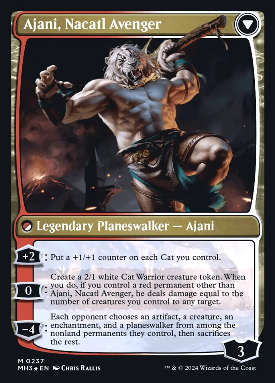 Ajani, Nacatl Pariah // Ajani, Nacatl Avenger (Launch foil) | Español | NM | PMH3 2