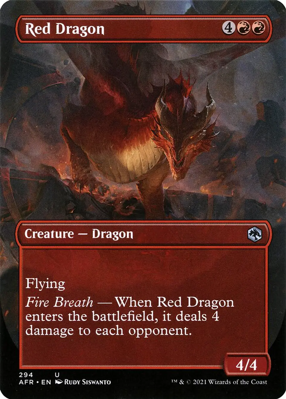 Red Dragon (Borderless) | Inglés | NM | AFR 1