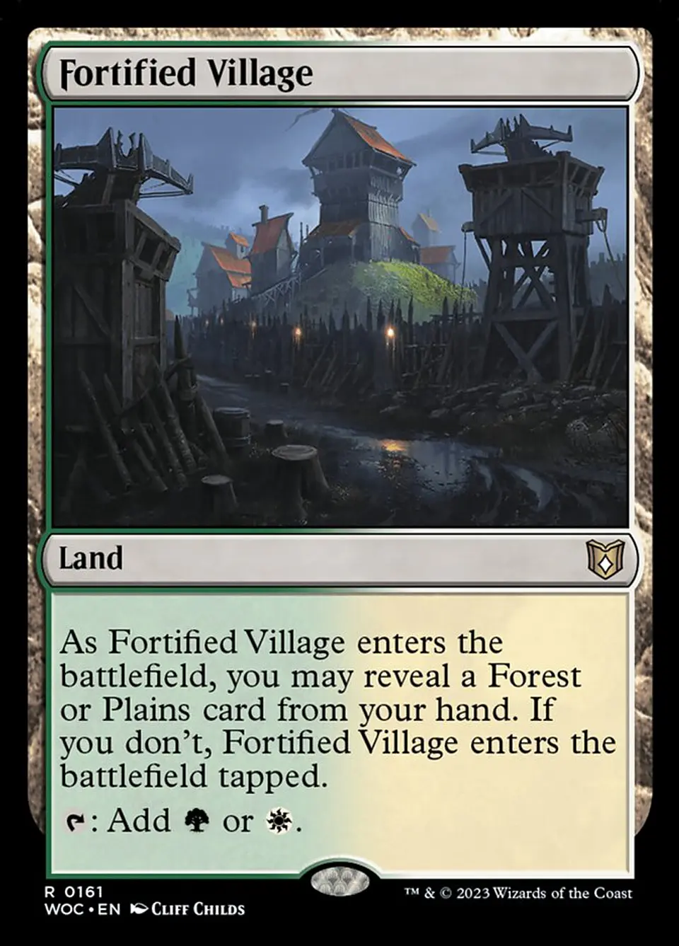 Fortified Village | Inglés | NM | WOC 1