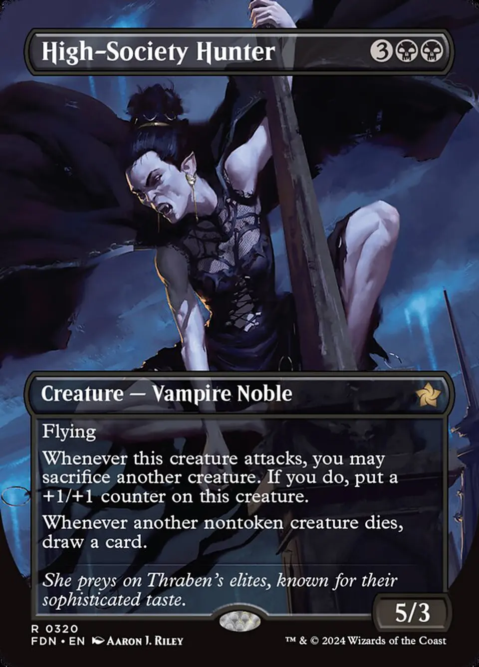 High-Society Hunter (Borderless) | Inglés | NM | FDN 1