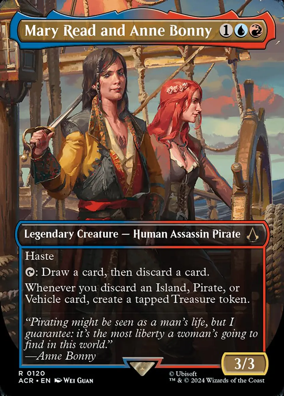 Mary Read and Anne Bonny (Borderless foil) | Inglés | NM | ACR 1