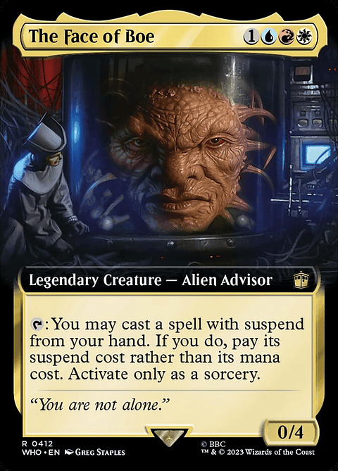 The Face of Boe (Extended Art foil) | Inglés | NM | WHO