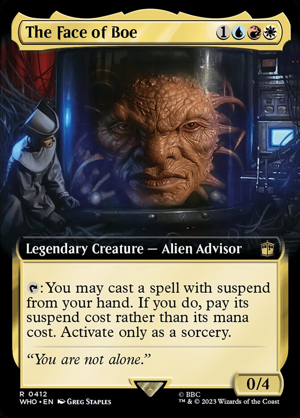 The Face of Boe (Extended Art foil) | Inglés | NM | WHO 1