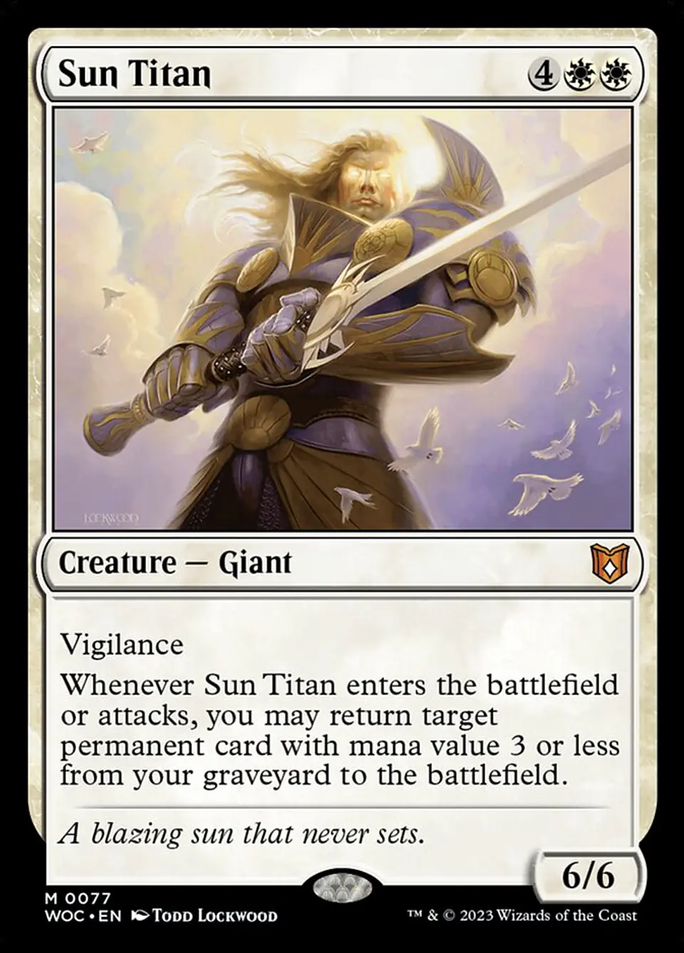 Sun Titan | Inglés | NM | WOC 1