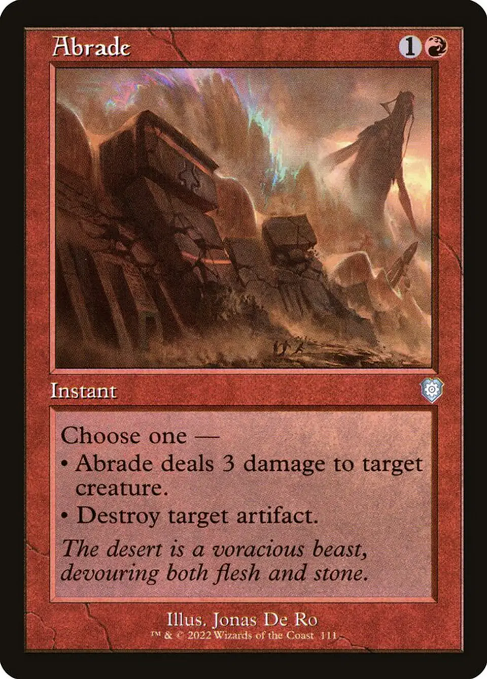 Abrade (Retro Frame) | Inglés | NM | BRC 1