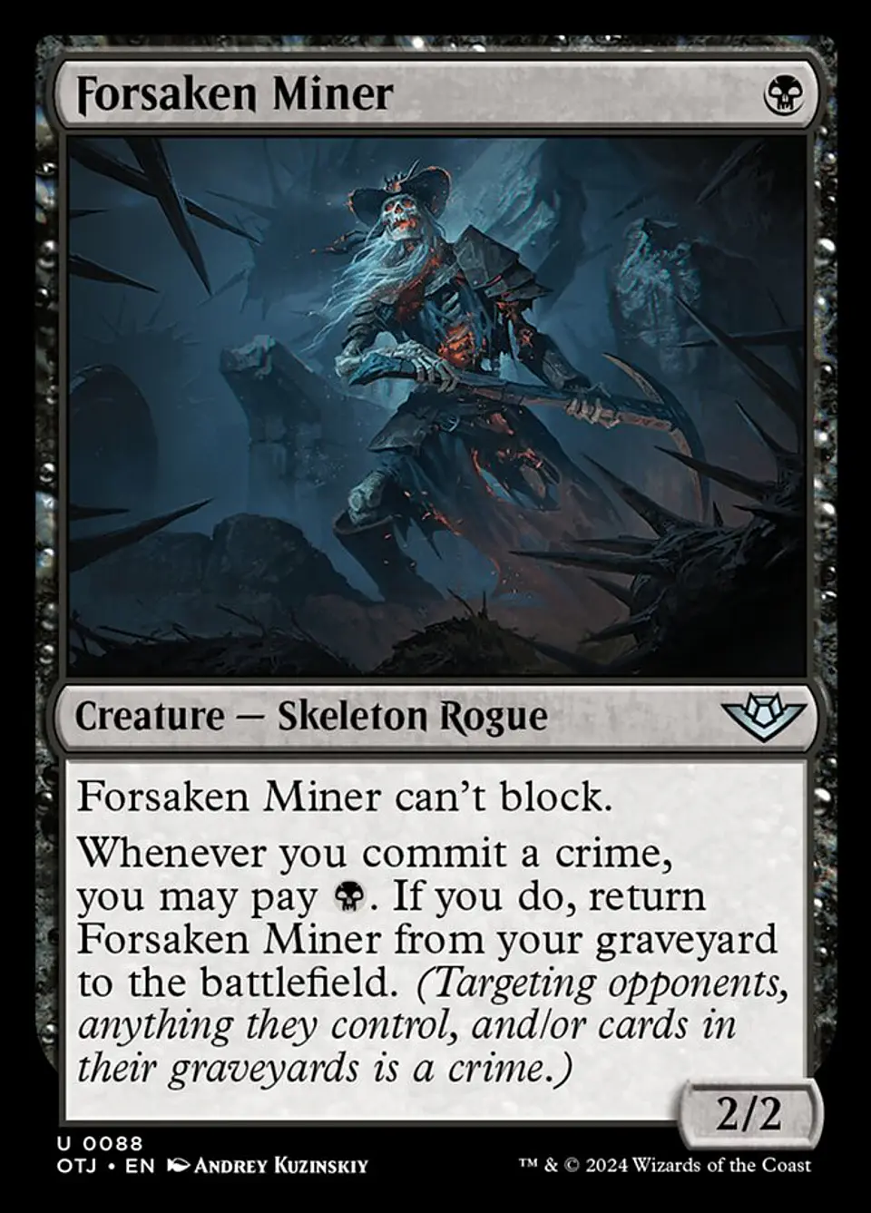Forsaken Miner | Inglés | NM | OTJ 1