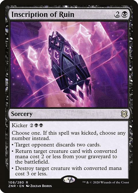 Inscription of Ruin | Inglés | NM | ZNR