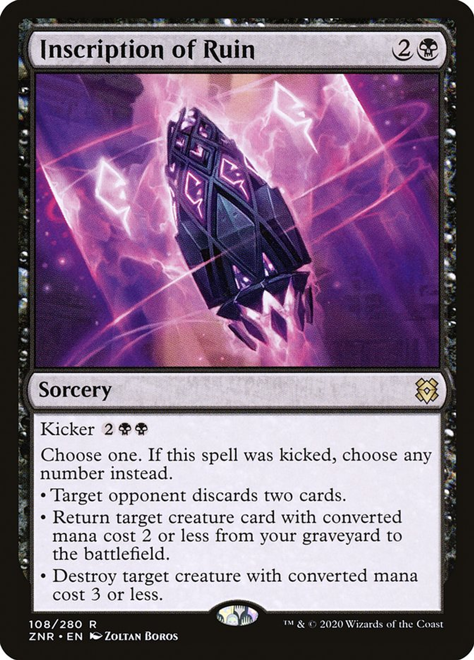 Inscription of Ruin | Inglés | NM | ZNR 1