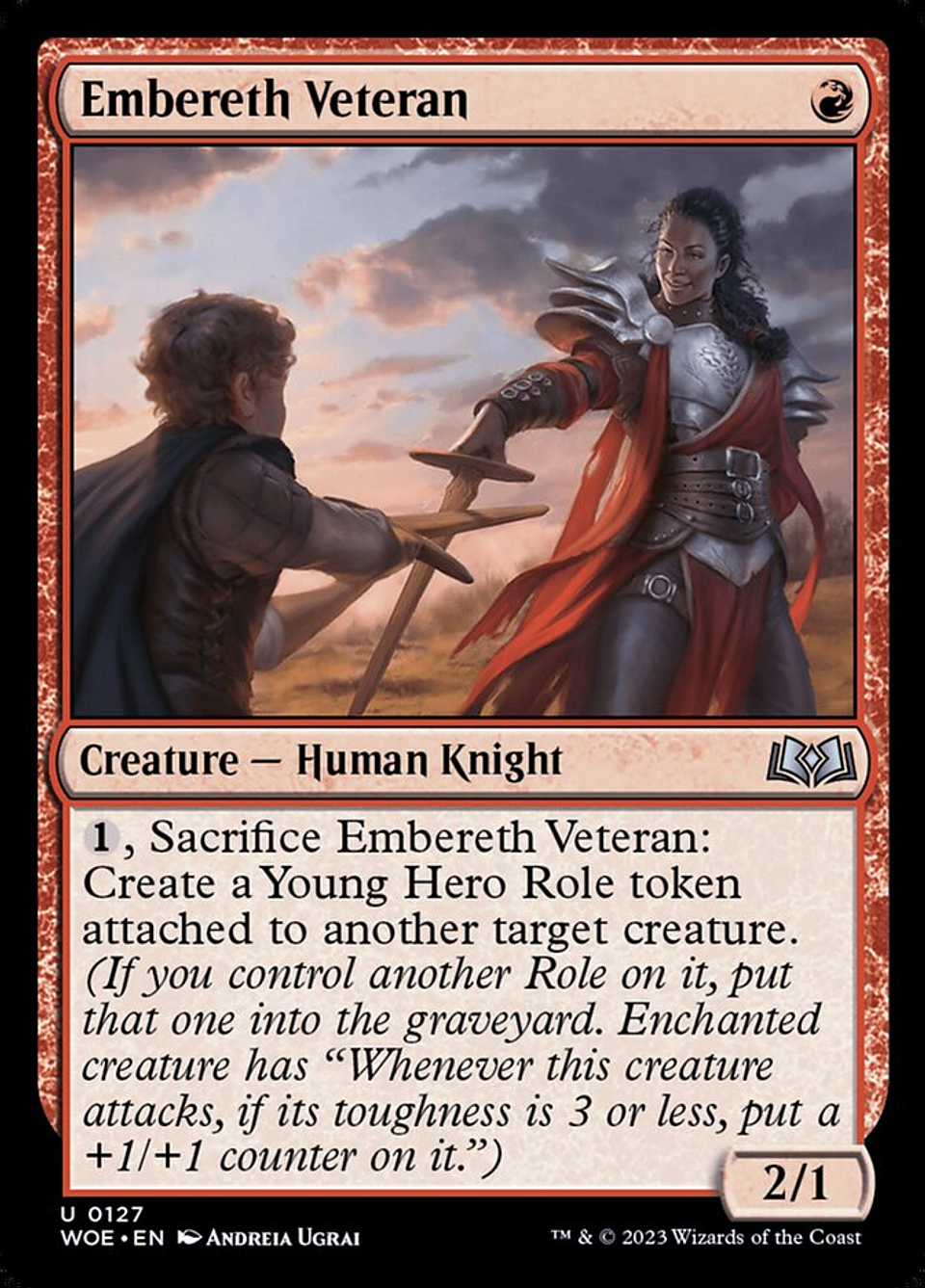 Embereth Veteran (foil) | Inglés | NM | WOE 1