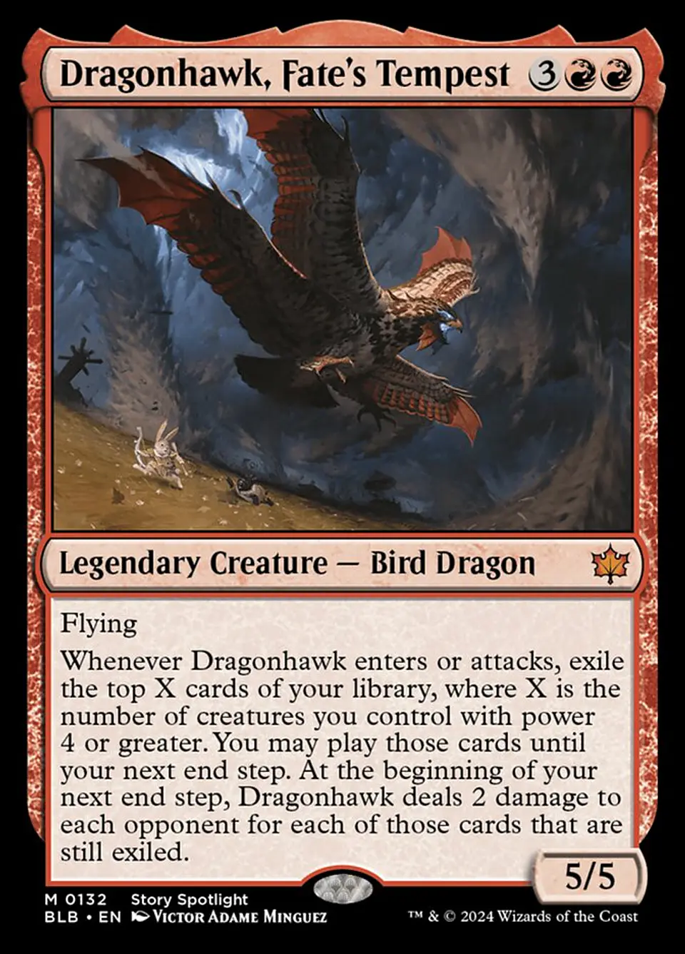 Dragonhawk, Fate's Tempest | Español | NM | BLB 1