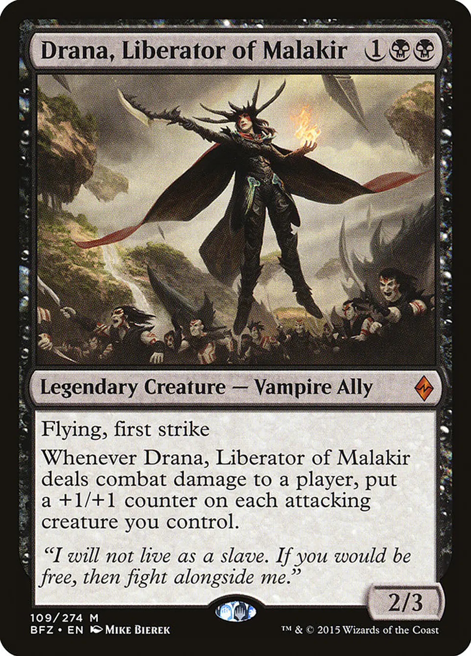 Drana, Liberator of Malakir | Chino Simplificado | EX | BFZ 1