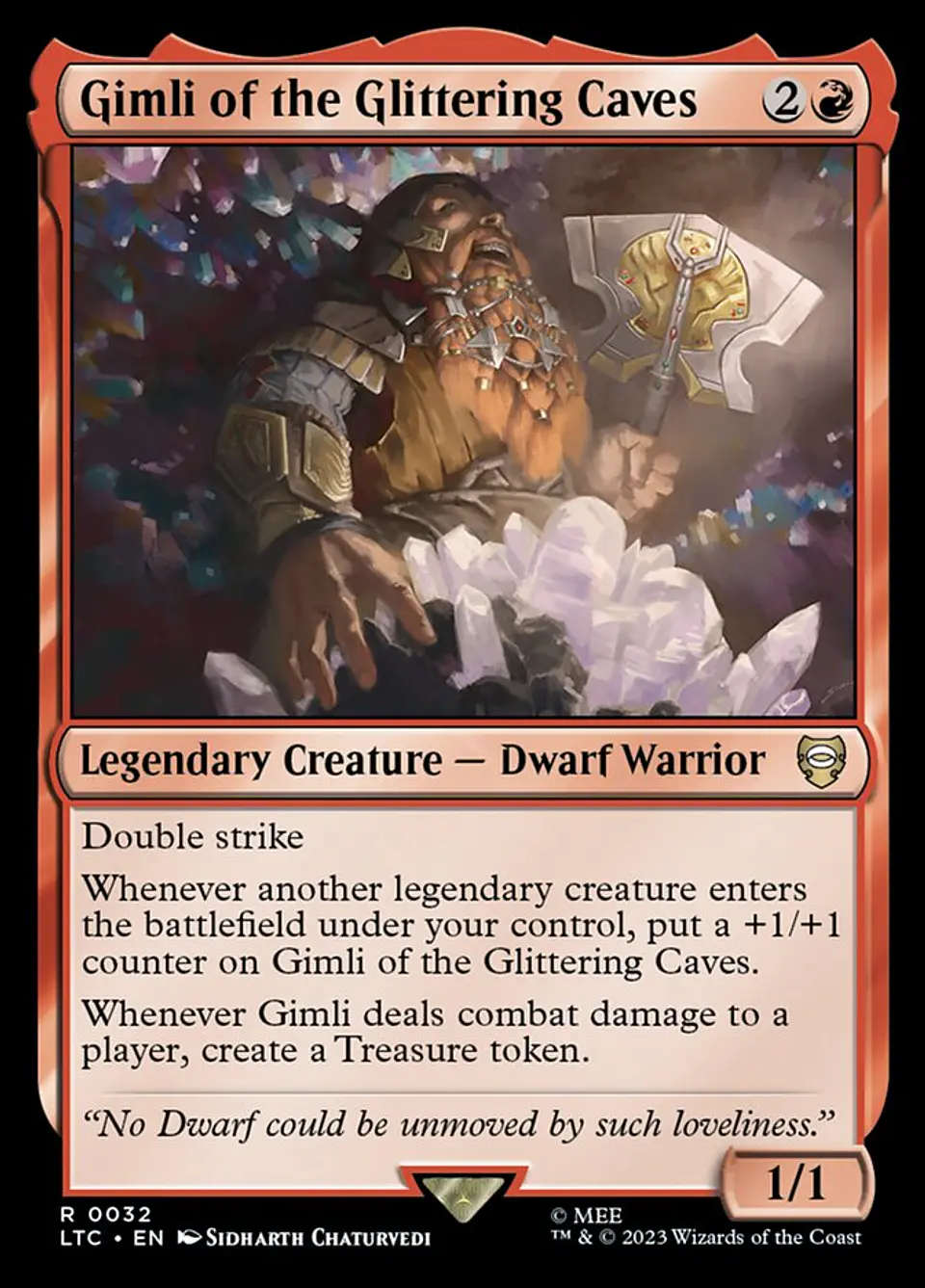 Gimli of the Glittering Caves | Inglés | NM | LTC 1